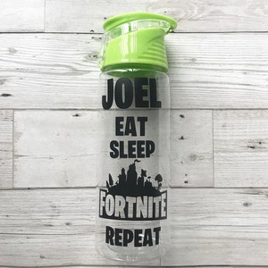 Fortnite Personalised Water Bottle Kids Bottle Named Bottle Gamer - image is loading fortnite personalised water bottle kids bottle named bottle