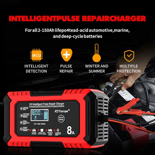 Car Jump Starter 8A Portable Power Bank Pack Battery Trickle Charger Booster 12V - Picture 2 of 20