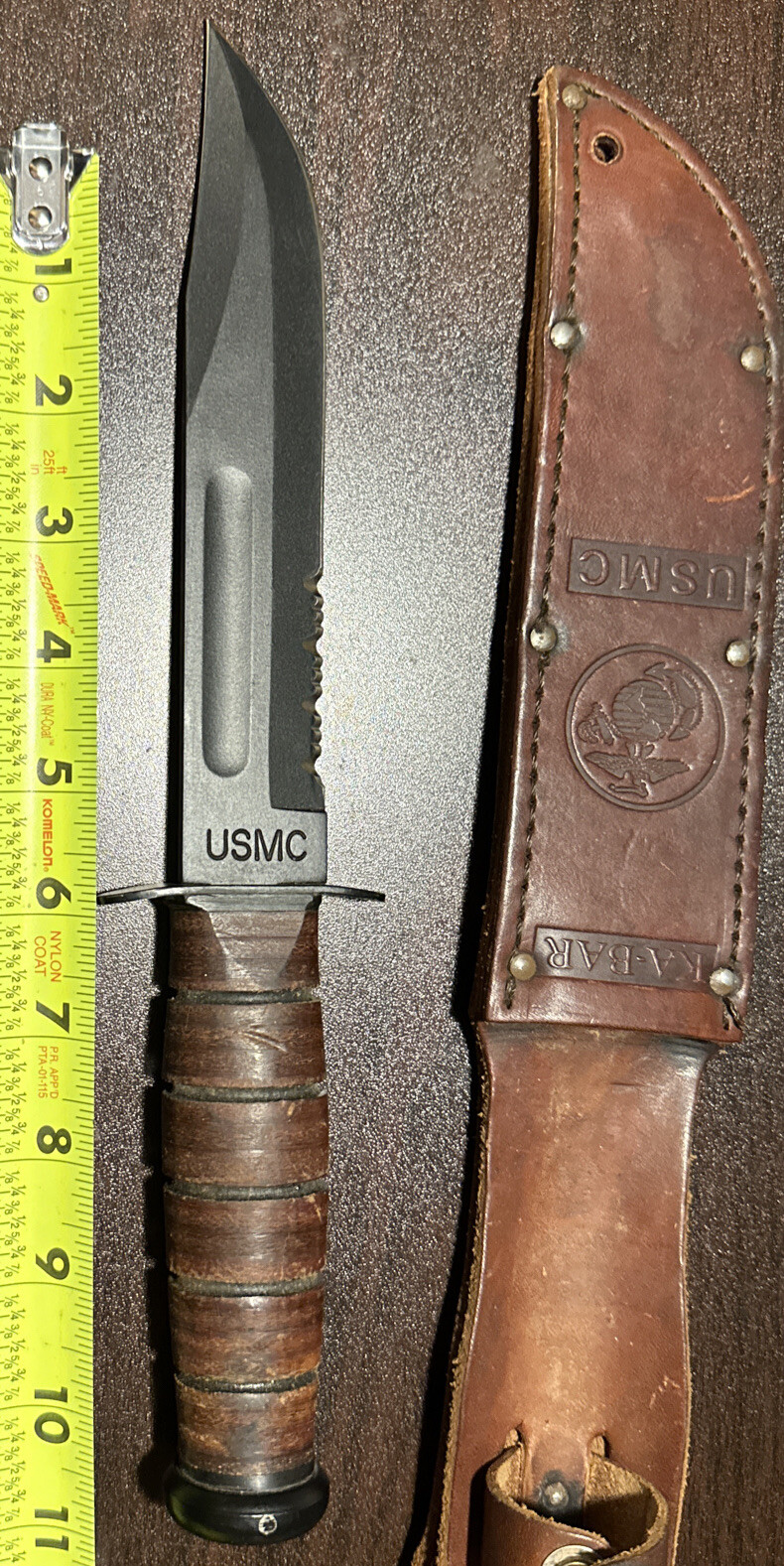 Vietnam U.S. Marine Corps Issued USMC KABAR Orlean N.Y. Combat Knife