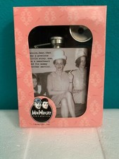 Mik Wright Tim & Phyliss Stainless Steel Flask Set “fix Mommy Another Martini”