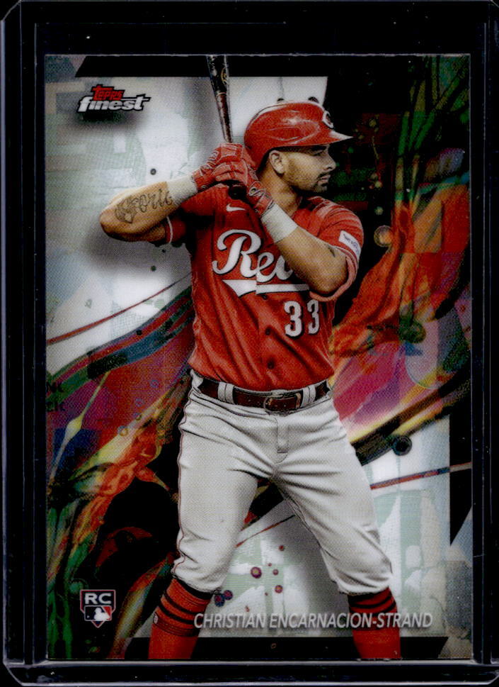 2024 Topps Finest Christian Encarnacion-Strand Refractor Rookie RC #4 Reds