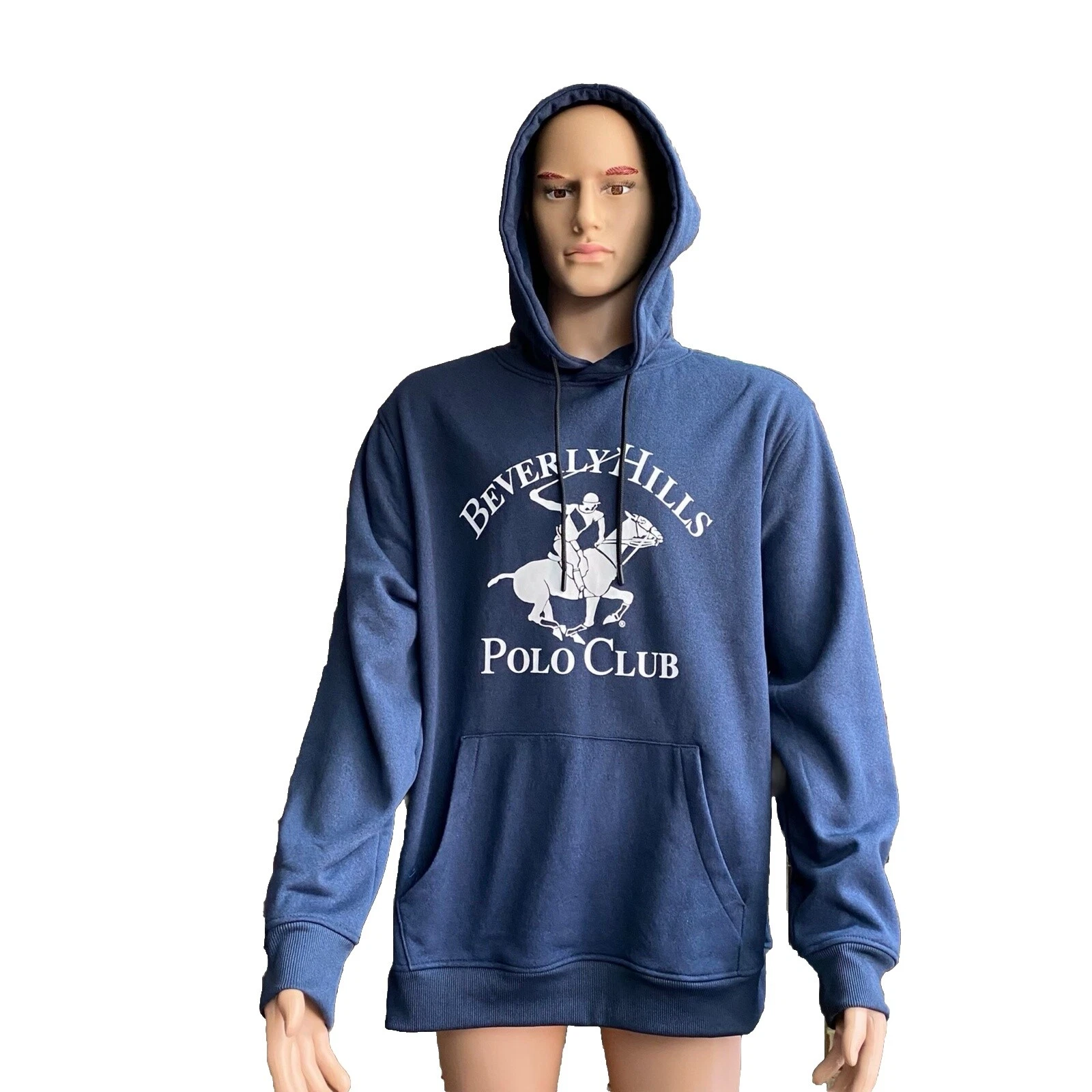 С длинным рукавом однотонные толстовки и толстовки для мужчин Beverly Hills Polo Club