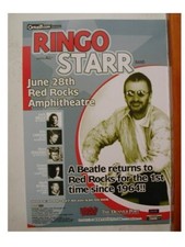 Ringo Starr of Beatles poster concert The