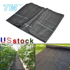 NEW Heavy Duty Weed Barrier Garden Landscape PP Fabric Woven Ground Cover 3.2oz