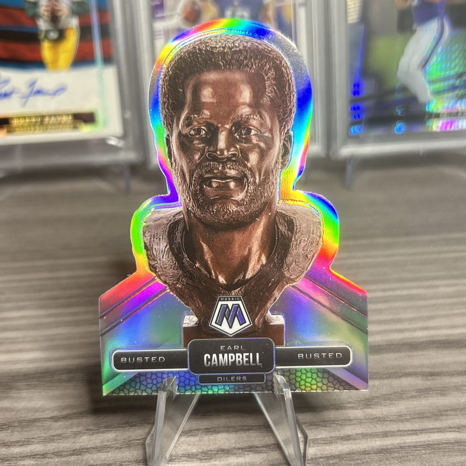 2022 Panini Mosaic Earl Campbell Busted Case Hit SSP #B-20 Oilers HOF
