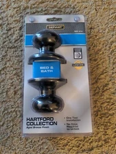 Defiant Hartford Bed And Bath Door Knob In Aged Bronze Model 885 414 (c7)