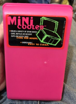 Mini CLIK COOLER  Juice Box Soda Beer Insulated Pink Outer Circle Products