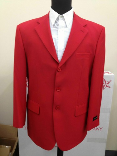 New Men's Basic Suit Single Breasted 3 Button 14 Unique Colors Size 38R~60L - Picture 7 of 24