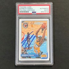 2015-16 Panini Complete #198 Kenneth Faried Signed AUTO PSA Slabbed Nuggets