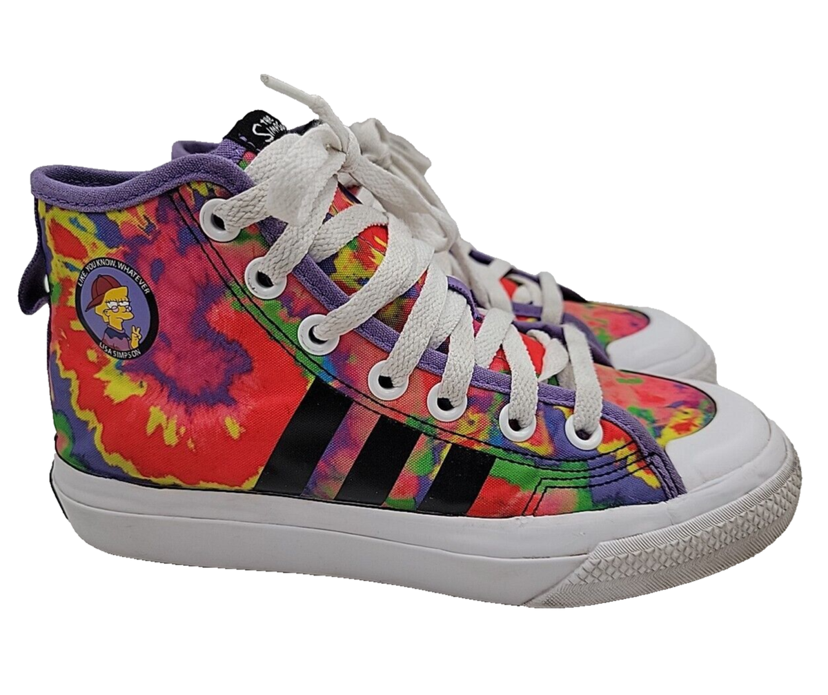 靴 iwashi Adidas Nizza x The Simpsons Lisa Tie-dye Shoes Size 4.5