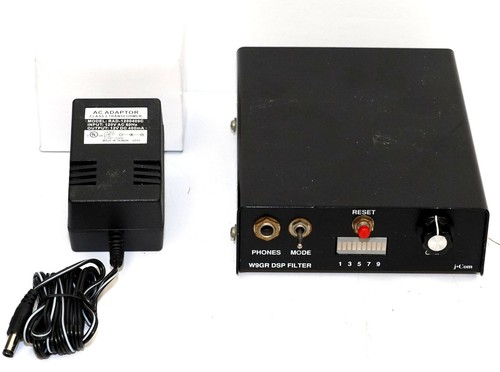 ORIGINAL W9GR DSP AUDIO NOISE FILTER IN METAL CASE w/ NEW LINEAR AC ADAPTER