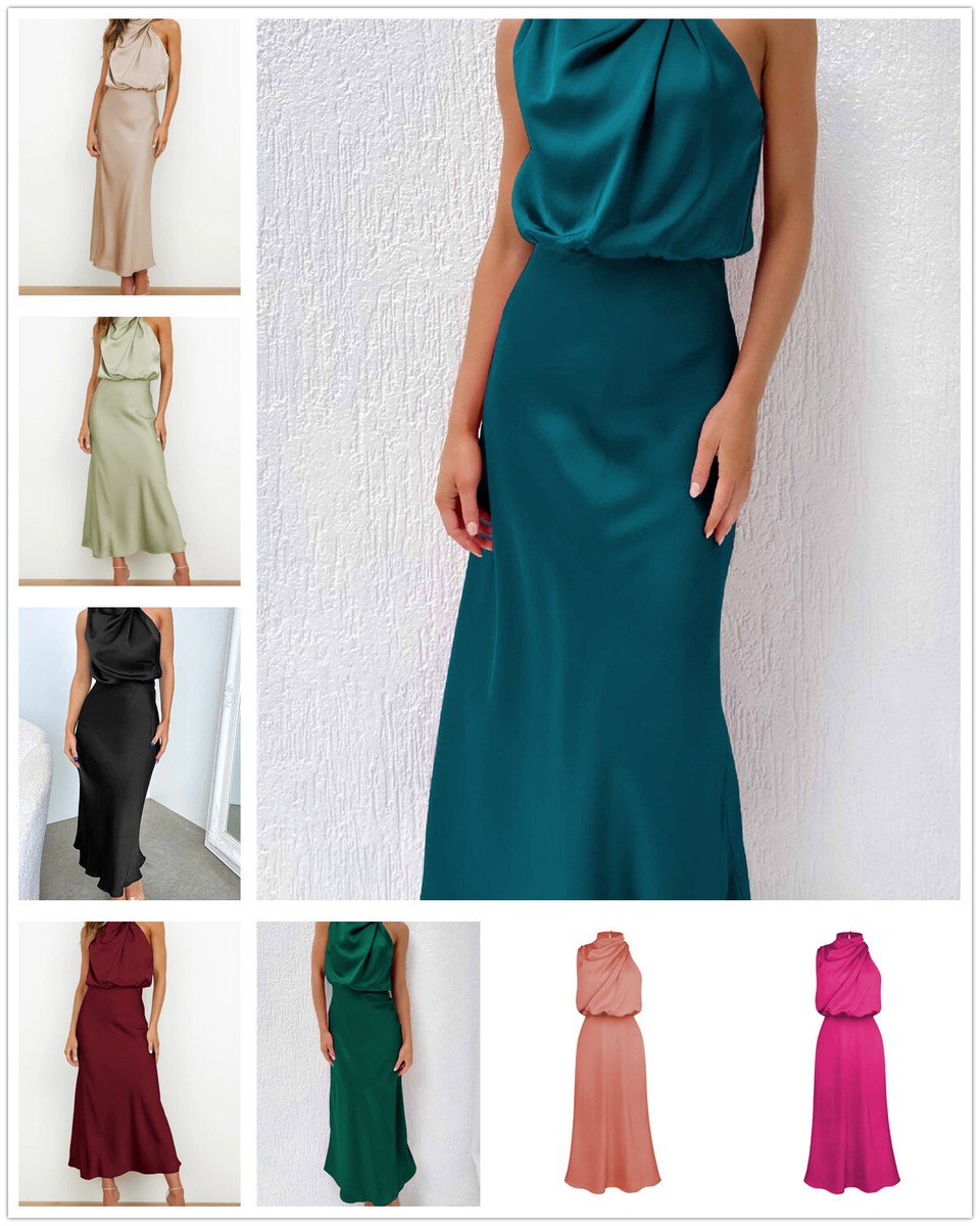 spring colored cocktail dress 1pc Solid Color Off Shoulder Elegant Waist-Cinched Flowy Cocktail Party Dress, Suitable For Wedding, Cocktail Party Spring Pink