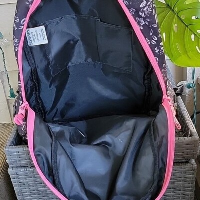 Superdry Japan Outdoor Oriental Floral Rucksack Backpack MidnightBlue/Pink/White Superdry | Bags | Superdry Japan Outdoor Oriental Floral  main image 3