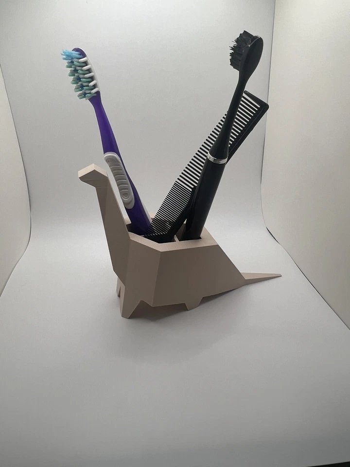 Dinosaur Bathroom Toothbrush Holder, Dinosaur Utensil Cup, Dinosaur Pen Holder - Image 2 of 4