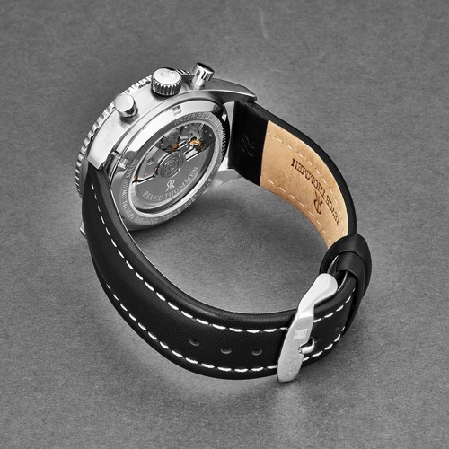 Revue Thommen 17000.6534 'Aviator' Leather Strap Chronograph Automatic Watch - Picture 6 of 7