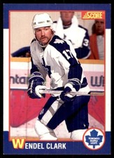 1991-92 Score Kellogg's Wendel Clark Toronto Maple Leafs #3