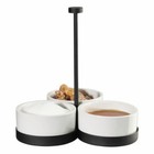 ASA Selection ligne noire Cabaret inkl. 3 Schälchen, Menage, Metall 4-teilig