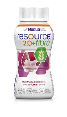 NESTLE Nestlé Resource 2.0+fibre 4x200ml Multifrucht Hochkalorische Trinknahrung