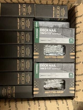 16 Boxes Patio/Deck Nails 16D  3-1/2" Spiral Shank Galvanized
