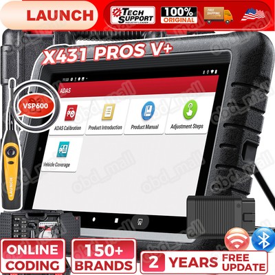 LAUNCH X431 Pros V+ Bi-Directional Car Diagnostic Full System Scanner Key Coding