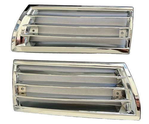 Par de 2 orificios de montaje para Porsche 911 912 SWB 66-68 de plástico cromado - Nuevo - Imagen 1 de 3