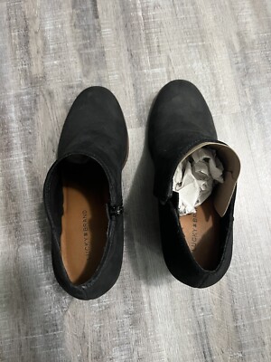 Lucky Brand Zemlin Wedge Bootie Black Size 8.5