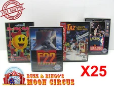 25x SEGA GENESIS CIB GAME - CLEAR PLASTIC PROTECTIVE BOX PROTECTOR SLEEVE CASE