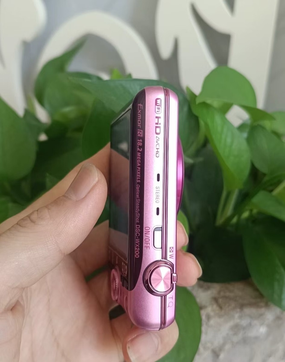 SONY Cyber Shot DSC-WX200 18.2MP 10x Digital Camera &Battery SD