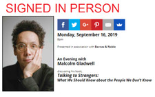 SIGNED Talking to Strangers book by Malcolm Gladwell, autographed, new