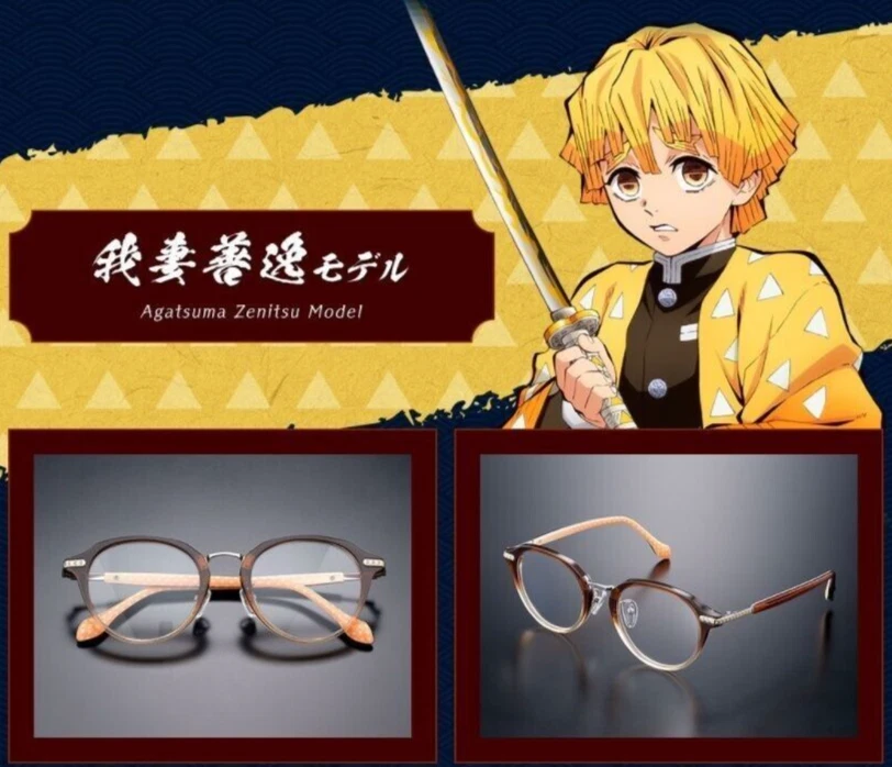 Demon Slayer Glasses Frame Zenitsu Azuma Agatsuma Zenitsu FROM JAPAN