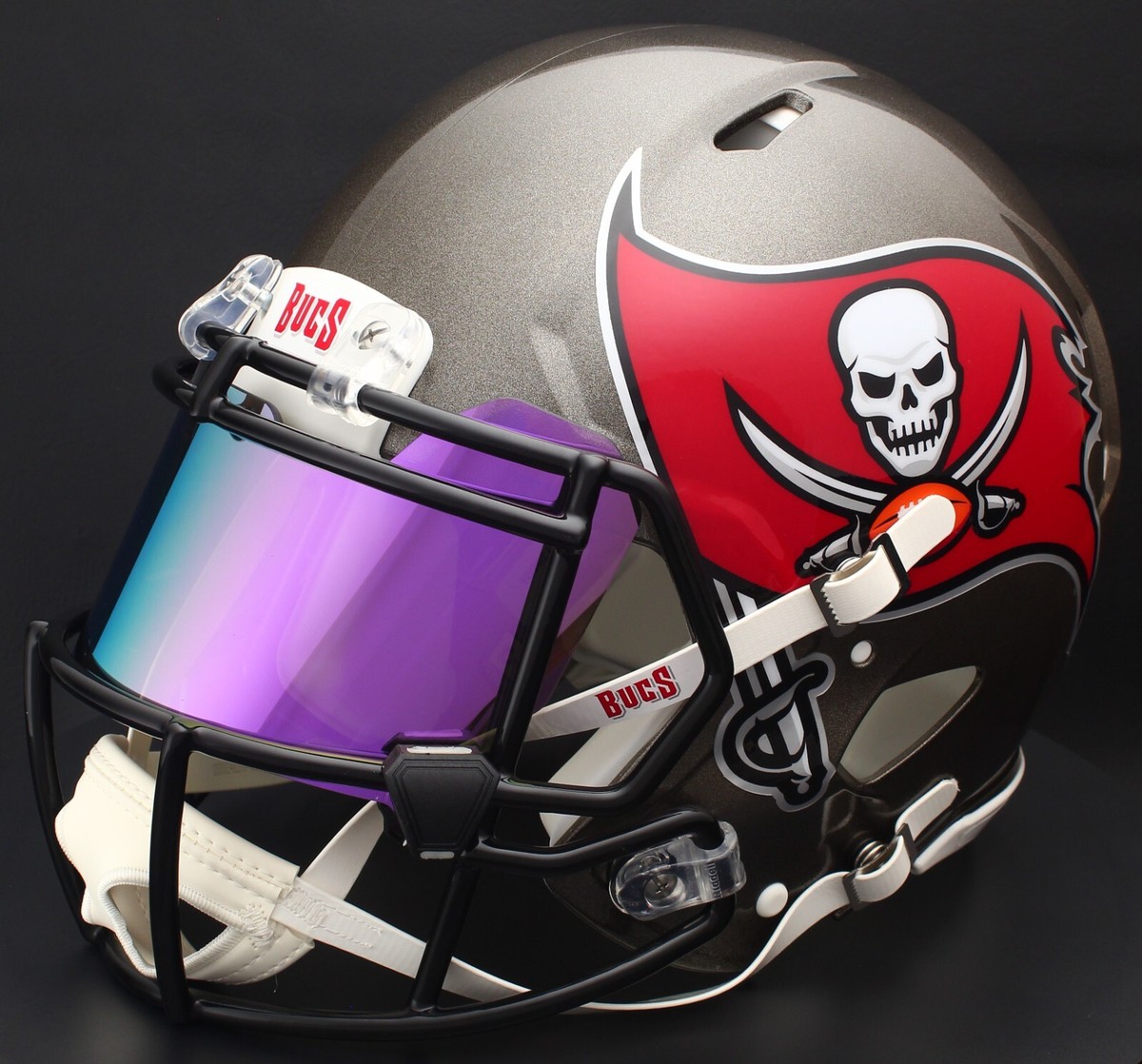 TAMPA BAY BUCCANEERS NFL Football Helmet with REVO AMETHYST Visor