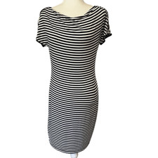 Calvin Klein Black and White Stripe Knit Dress. Size 6. Great Condition!!