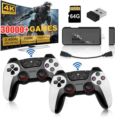 Kabellose Retro-Spielkonsole 30000 Spiele klassischer Emulator + 2 x Controllern