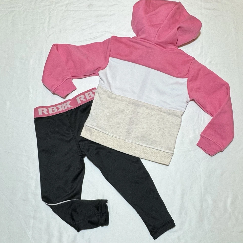 Conjunto de ropa deportiva RBX para niñas con capucha y leggings talla 4T Foto 2 de 4