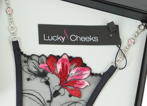 LUCKY CHEEKS Sonderpreis Luxury String RED FLOWER - LC143RF Gr. XL - Picture 7 of 9