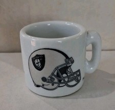 Taza de cerámica de doble cara de fútbol americano NFL con logotipo de los Raiders de Oakland/Las Vegas