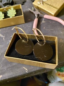 Handmade Resin Hoop Earrings