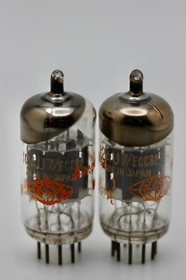 12AU7 ECC82 M-PAIR TUBES RARE AMPEREX MULLARD Tokyo Japan NOS by