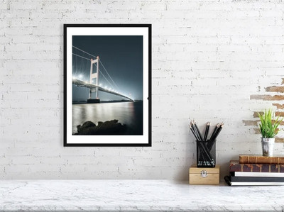 A4 Fine Art Fotodruck - Severn Bridge On A Starry Night, Monmouthshire, Wales