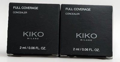 2 x KIKO Milano Full Coverage Concealer Farbton 04 2ml Neu Verpackt