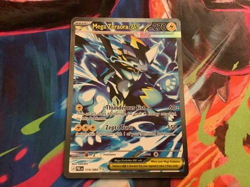 Pokemon TCG Mega Zeraora Ex 114/084, Pitch Black. NM.