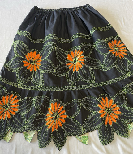 Pohnpeian Skirt Urohs En Pohnpei Embroidered Chuuk Homemade island