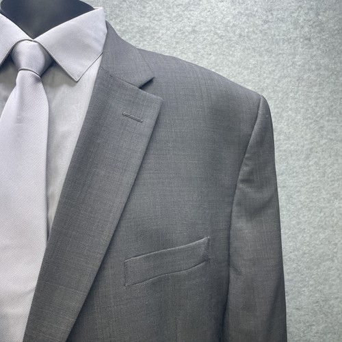 Jos A Bank Herren 54 L Braun Wolle Tailored Fit 2-Knopf Blazer Anzug Sakko - Bild 5 von 16