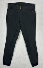 Ariat Heritage Low Rise Front Zip Breeches Riding Pants Gray Women's Sz 28R