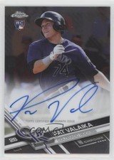 2017 Topps Chrome Rookie Auto Pat Valaika #RA-PV Auto 5x3