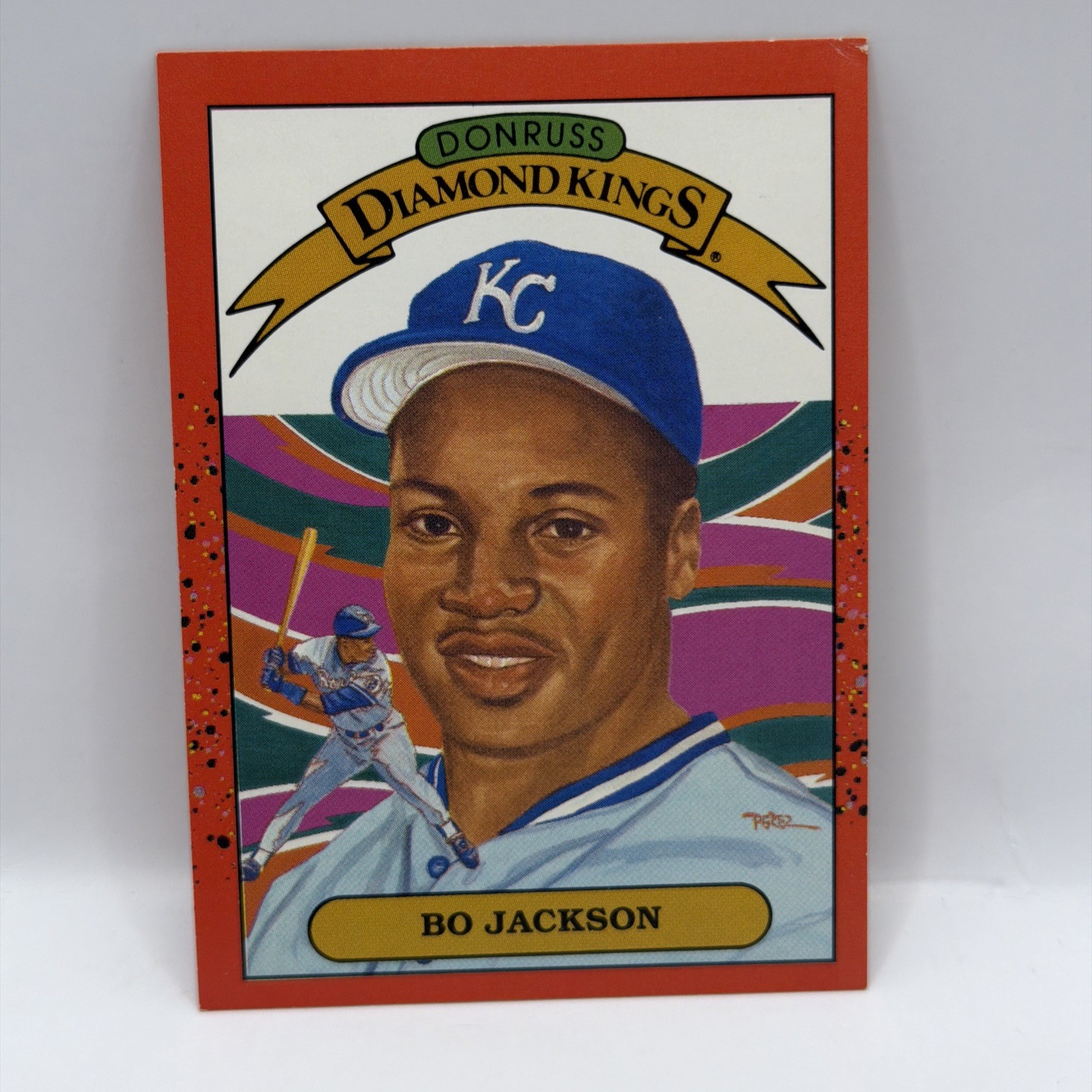 1990 Donruss Diamond Kings Bo Jackson #1 Kansas City Royals