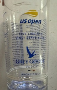 LOT OF 5- US Open 2020 Tennis Grey Goose Honey Deuce Cup Drink Serena Williams