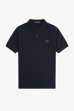 Fred Perry Polo Manica Corta Piquè Blu - Taglia L Abbigliamento Uomo Polo