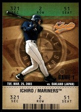 Ichiro Suzuki 2003 Fleer Authentix #68 Mariners MLB READ FREE SHIP AutographDen