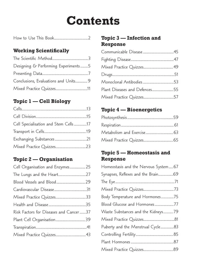 GCSE Biology AQA Knowledge Organiser & Retriever Bundle - Image 4 of 4